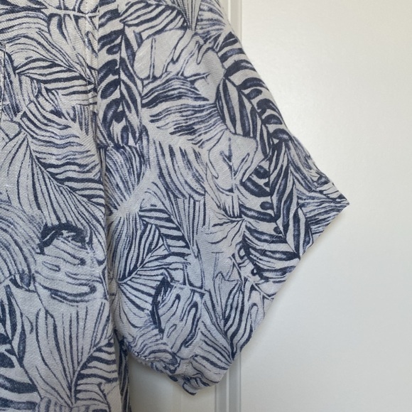 🔥 TASSO ELBA Mens Silk/Linen shirt short sleeve Beach Coastal vacation Sz XL - Picture 4 of 11